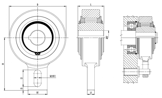 GV 40 Backstop Clutch One Direction Cam Clutch Roller Bearing سری GV 2